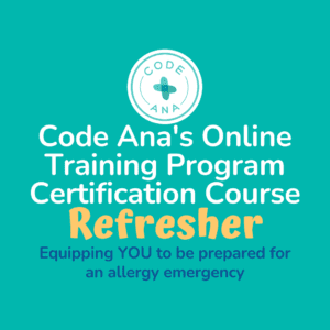 Code Ana's Epi Certification Refresher Course for early child care staff